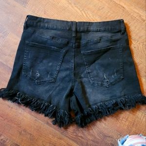 Fringed boho festival shorts
